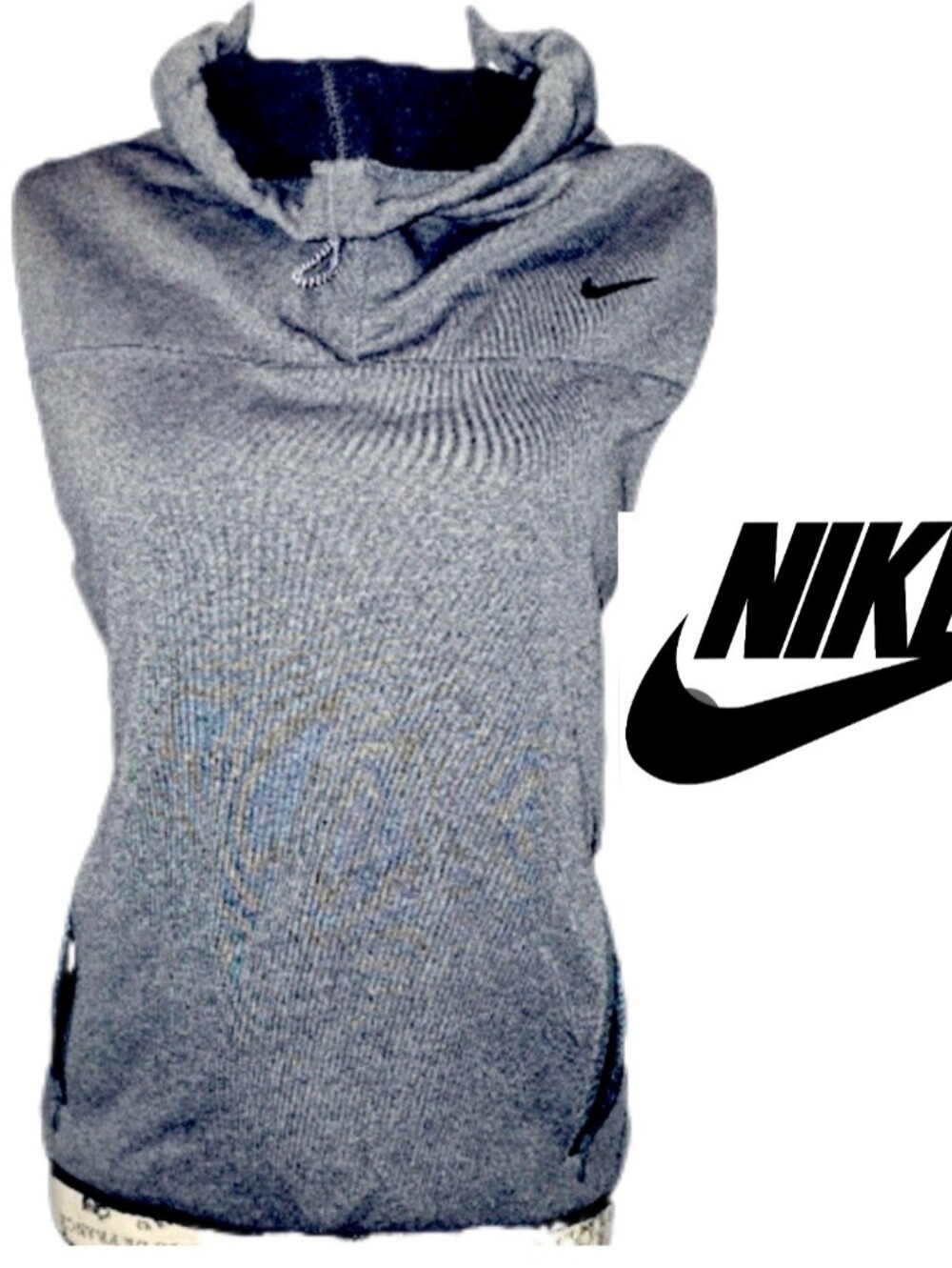 Nike Womens THERMA FIT DRY FIT VEST, heather Gray, Small. Never Worn